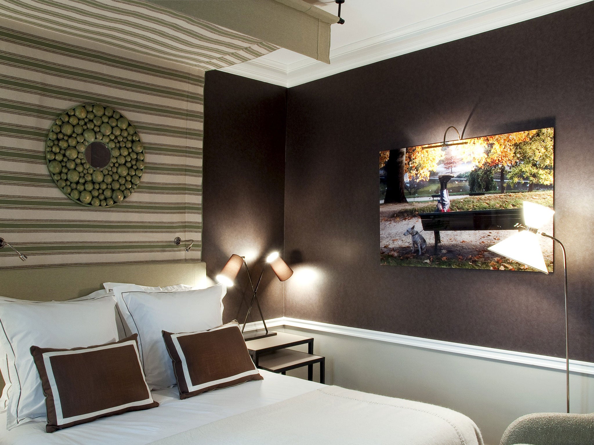 Chic sleep: A luxurious bedroom at Recamier