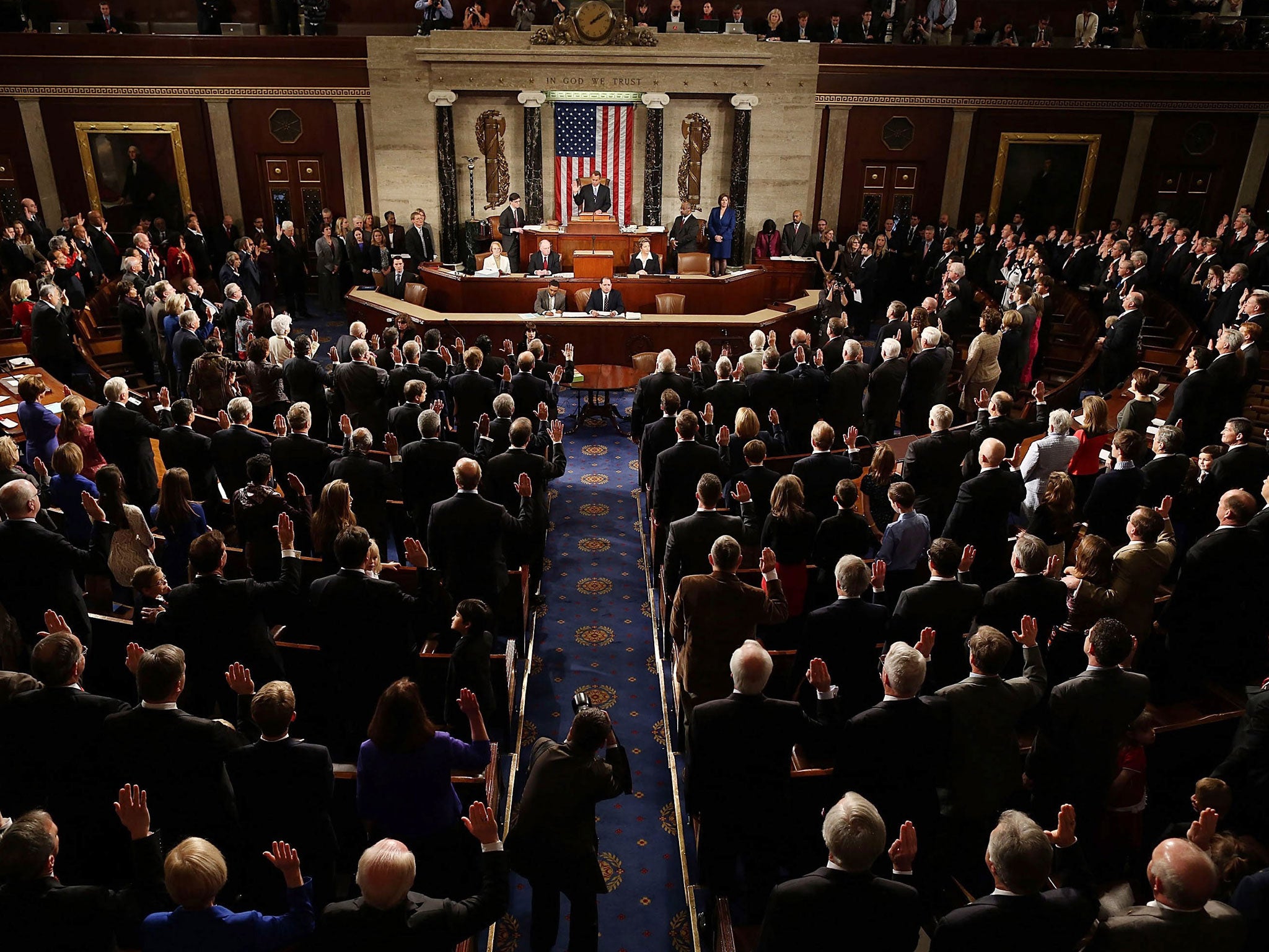 Tough talk: The 113th congress is sworn in
