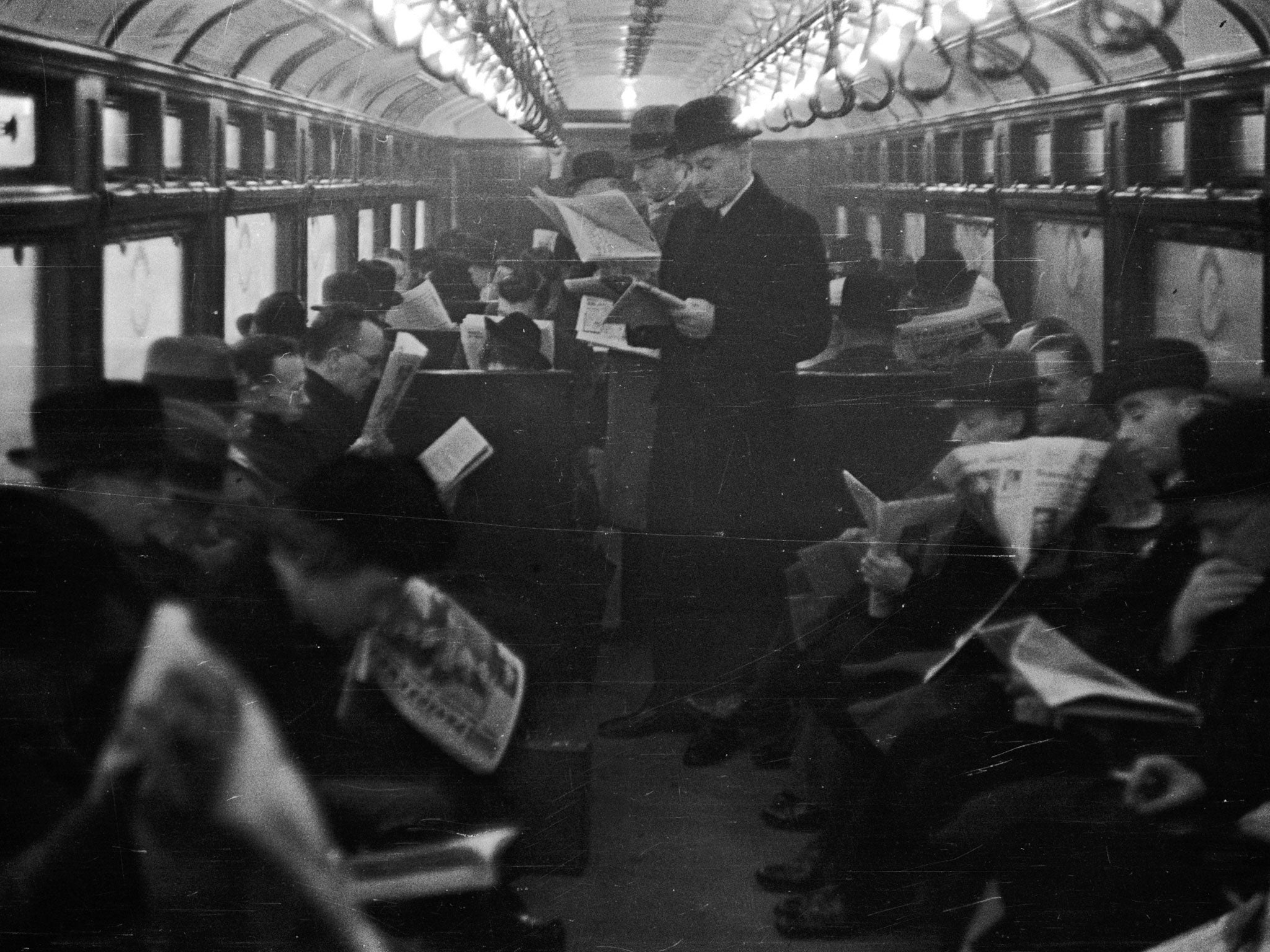 Tickets, please: Commuting in 1939 was good for newspaper sales