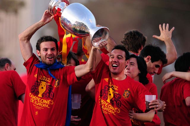Spain won the UEFA EURO 2012 trophy 