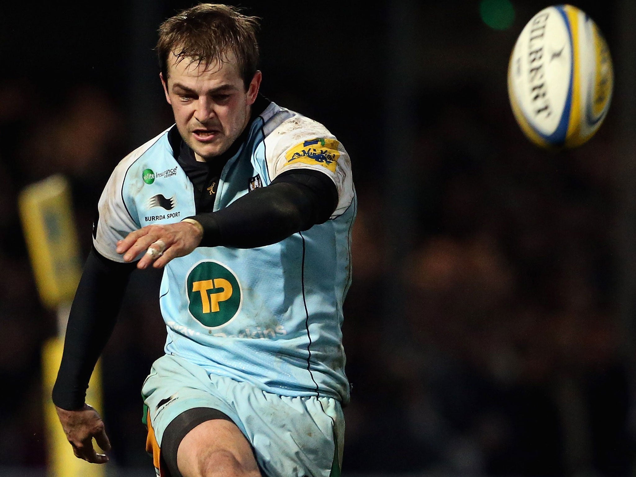 Exeter kicked three penalties to one by Stephen Myler (pictured)