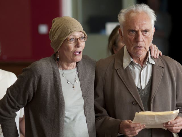 Song for Marion
<br />UK release date: 08/02/2013
<p>Terence Stamp plays Arthur, the grumpy old man to Vanessa Redgrave’s enthusiastic-but-dying Marion, in this British quasi-musical comedy-drama. In order to please his wife, Arthur joins the choir and, in doing so, loses some of his bitterness. Some critics said songs such as Motorhead’s drown out what could be a poignant family drama.</p>