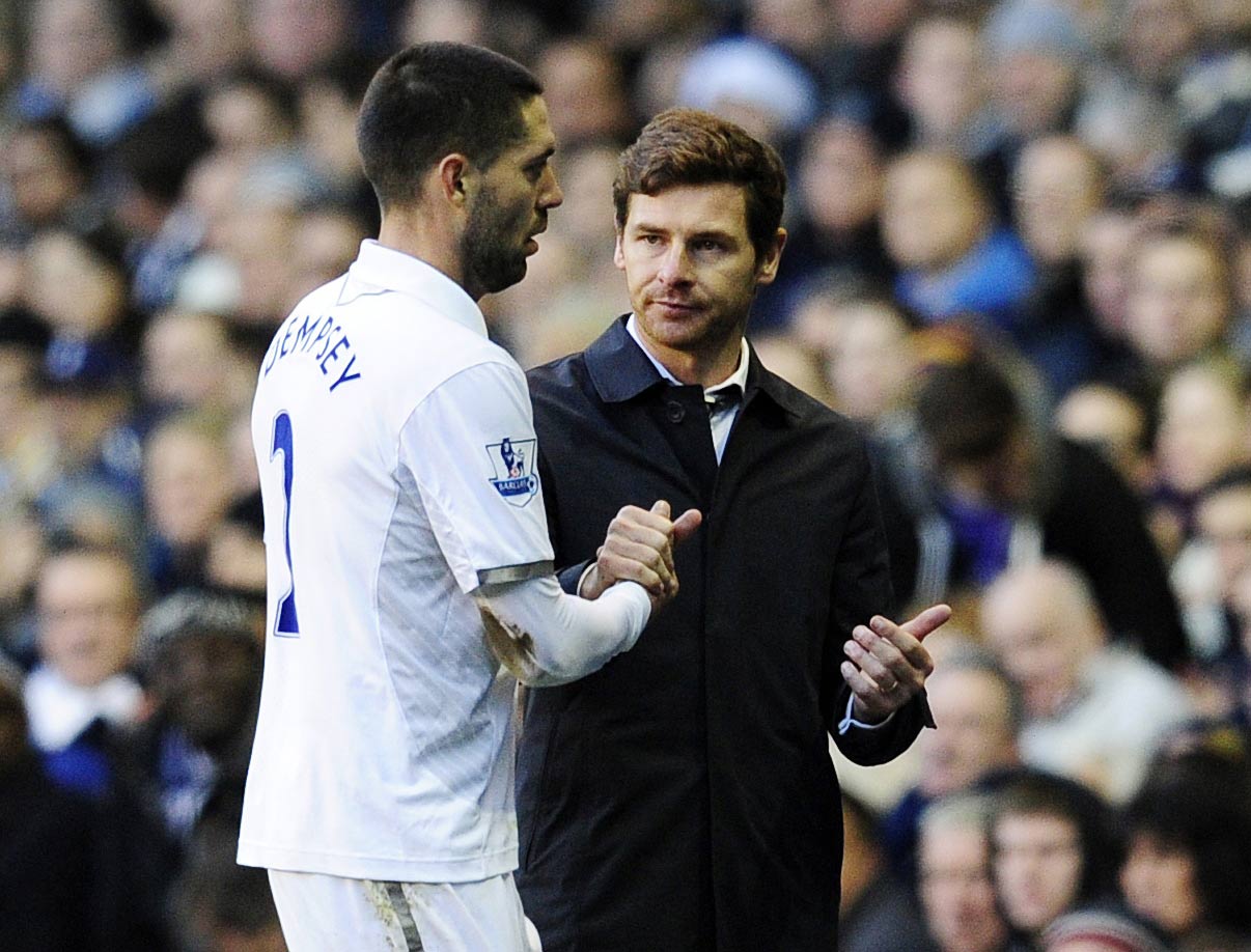 Clint Dempsey with Andre Villas-Boas