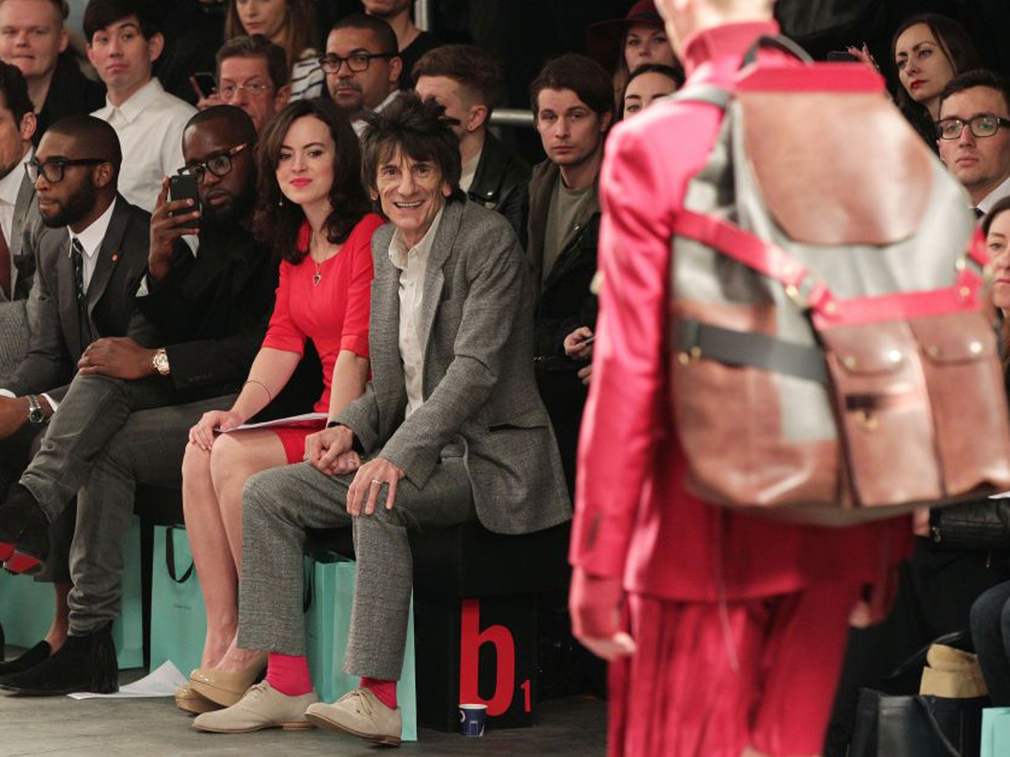 Ronnie Wood enjoys the show