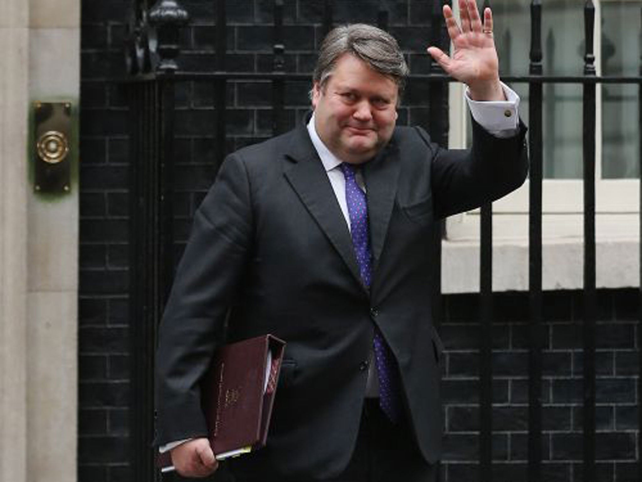 Lord Strathclyde leaving No 10 yesterday