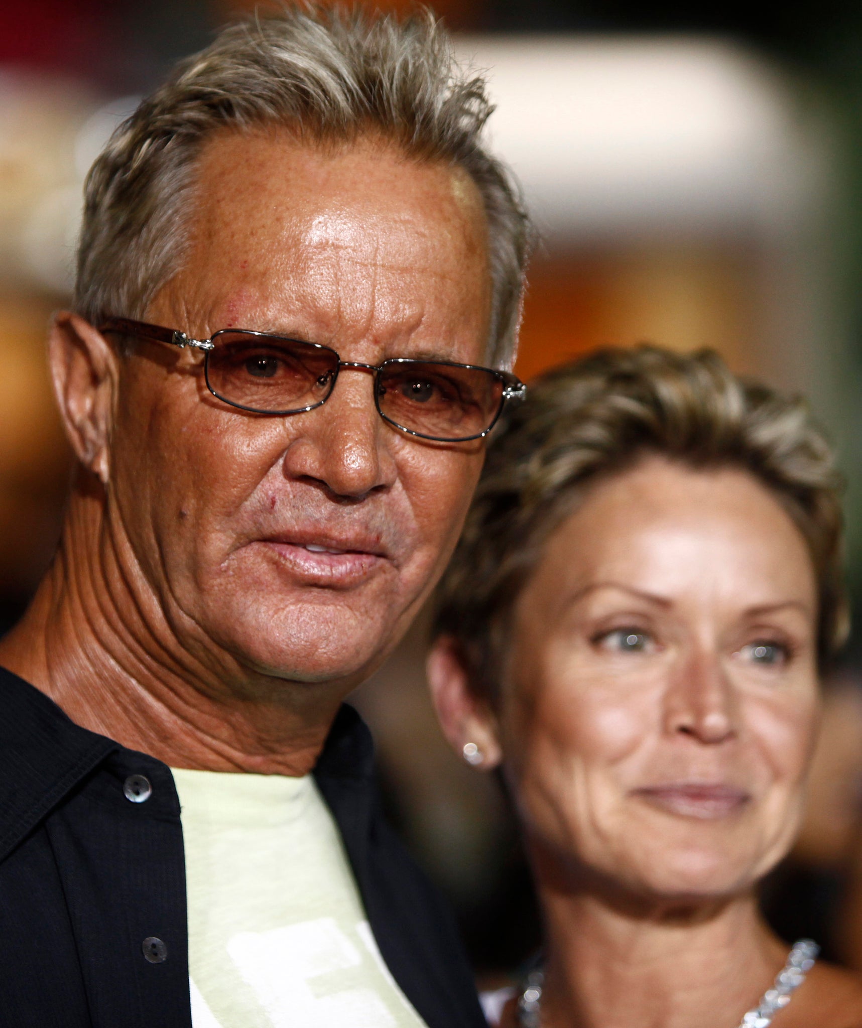 Director David R. Ellis, left, and his wife, Cindy, arrive at the premiere of "The Final Destination" in Los Angeles.
