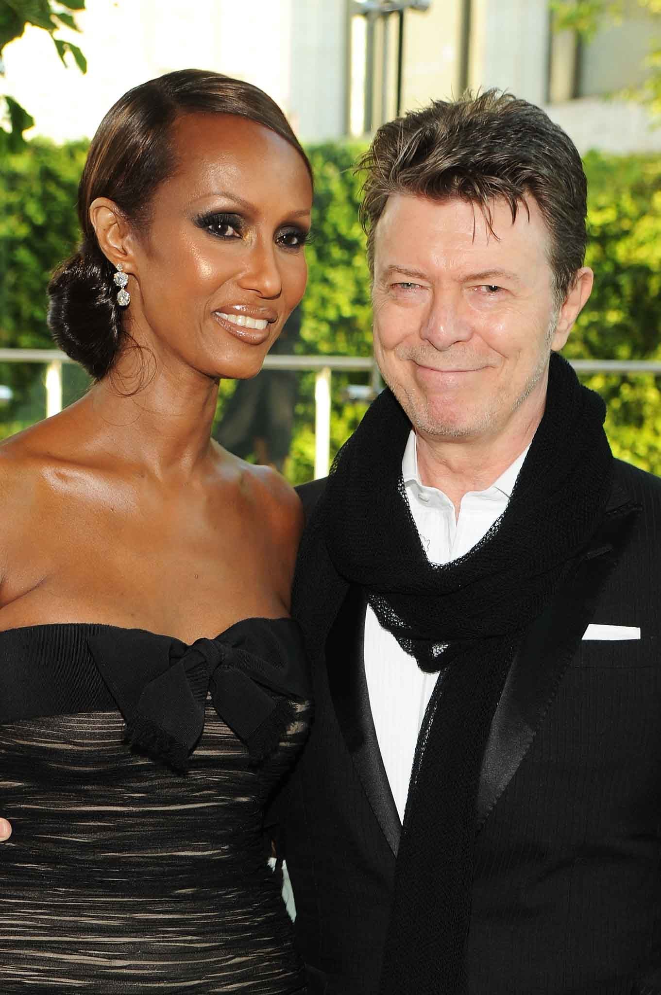 Iman and David Bowie in 2010