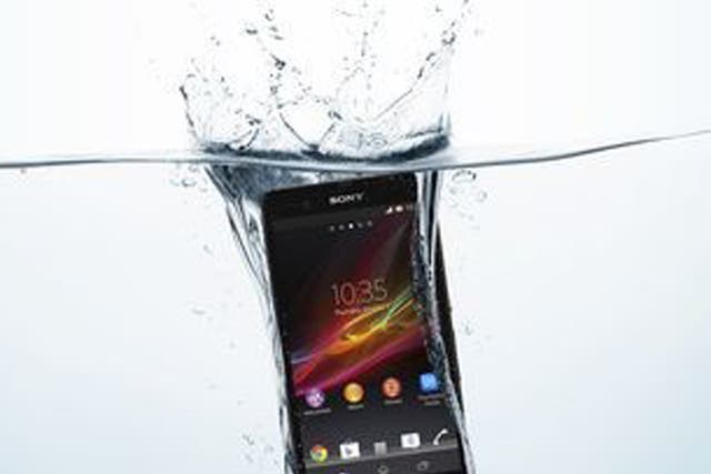 You can put the Sony Xperia Z in two feet of water for half an hour