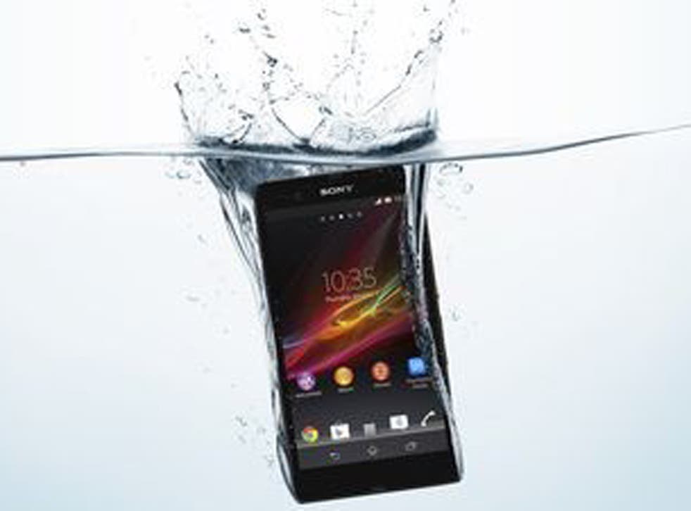 You can put the Sony Xperia Z in two feet of water for half an hour