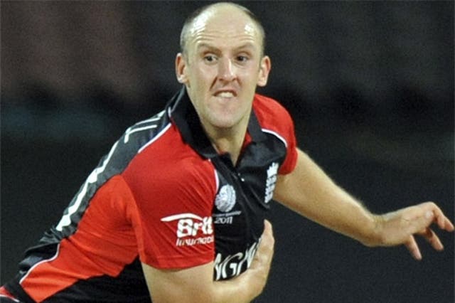 James Tredwell was the pick of England’s struggling bowlers