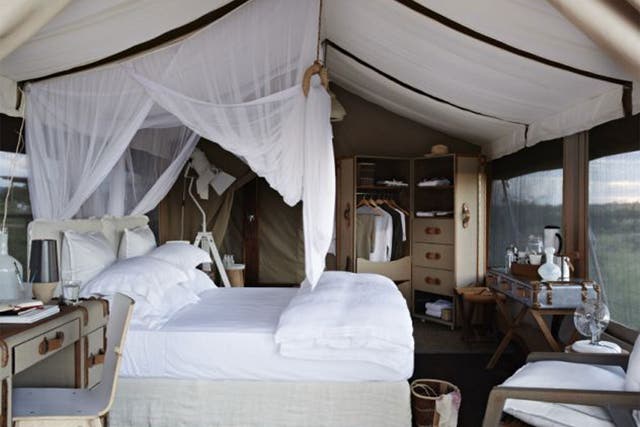<p><strong>Singita Mara River, Serengeti</strong></p>
<p>This new camp opened in the northernmost tip of the Serengeti in December. Situated in an area known as the Lamai Triangle, it offers just six luxury tents, a decked outdoor pool and unfettered views of the Mara River. The area is famed for its year-round wildlife viewing, but the period between August and October is best for close-up views of the Great Migration, when thousands of wildebeest, antelope and zebra make the perilous journey north to the plains of the Maasai Mara, dodging predators as they go.</p>
<p><em>Singita Mara River, Serengeti National Park (00 27 21 683 3424; <a href="www.singita.com" target="_blank">singita.com</a>). Doubles from US$1,900 (£1,188), all inclusive.</em></p>
