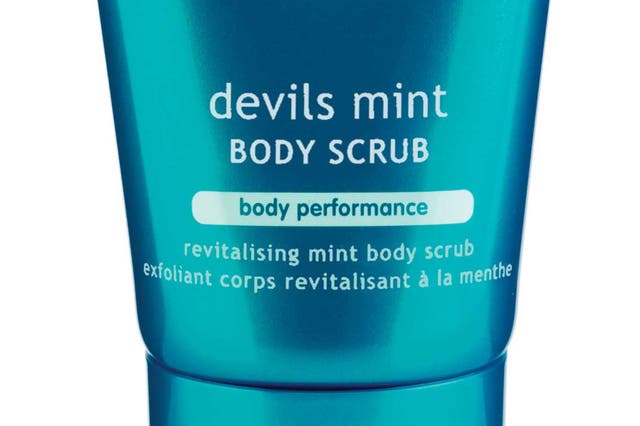 Elemis Devils Mint Body Scrub Delivers smooth, just-been-to-a-spa skin, £26, timetospa.co.uk