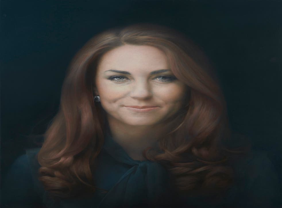 Duchess of Cambridge portrait by Paul Emsley unveiled at National Portrait Gallery today