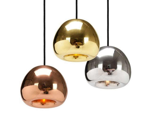 Metallics are still on trend and brass, copper and gold will add warmth and depth to a neutral scheme. We like this Tom Dixon Void Light. £235, tomdixon.net