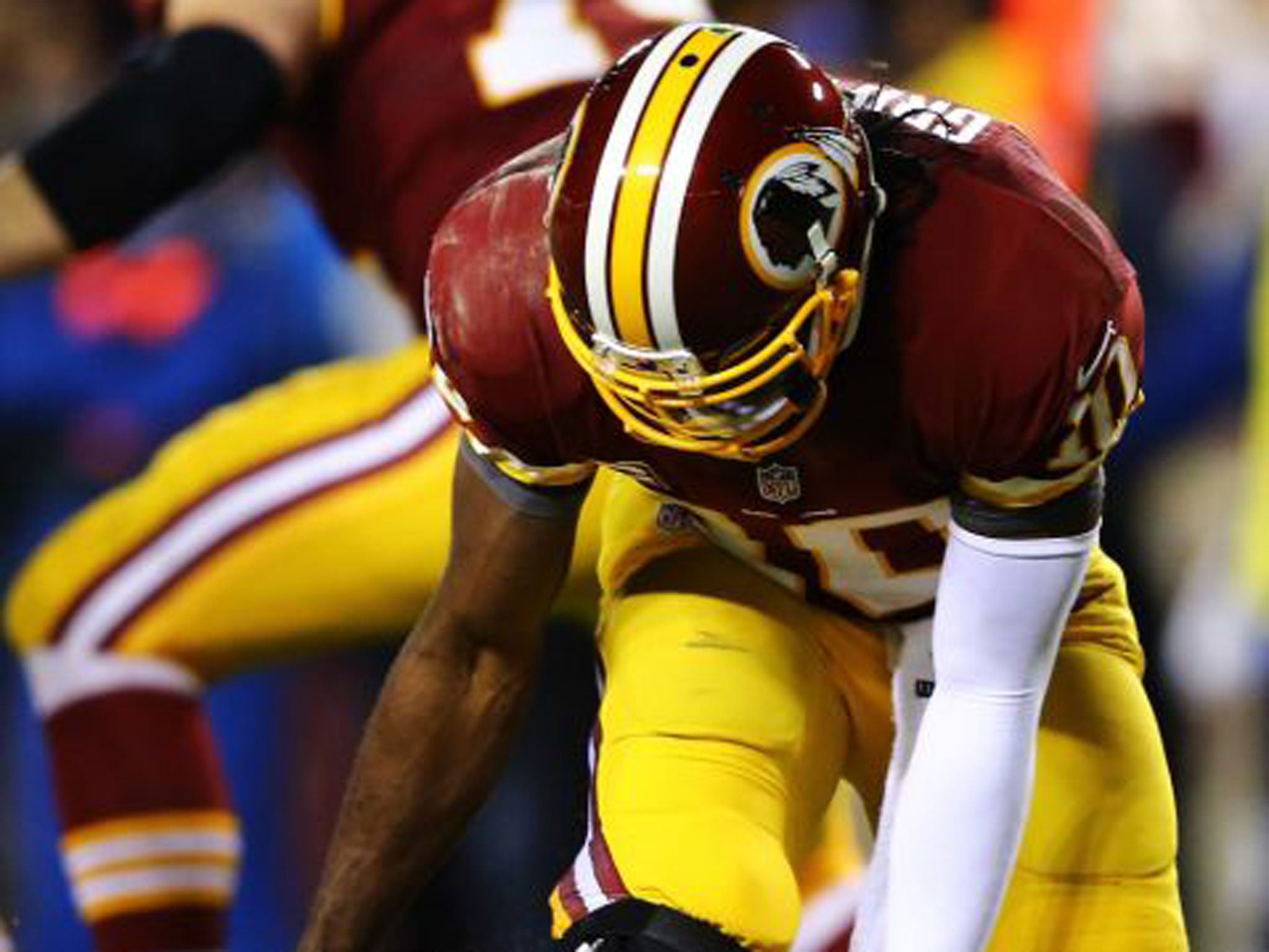 Robert Griffin III played on last week with a serious knee injury