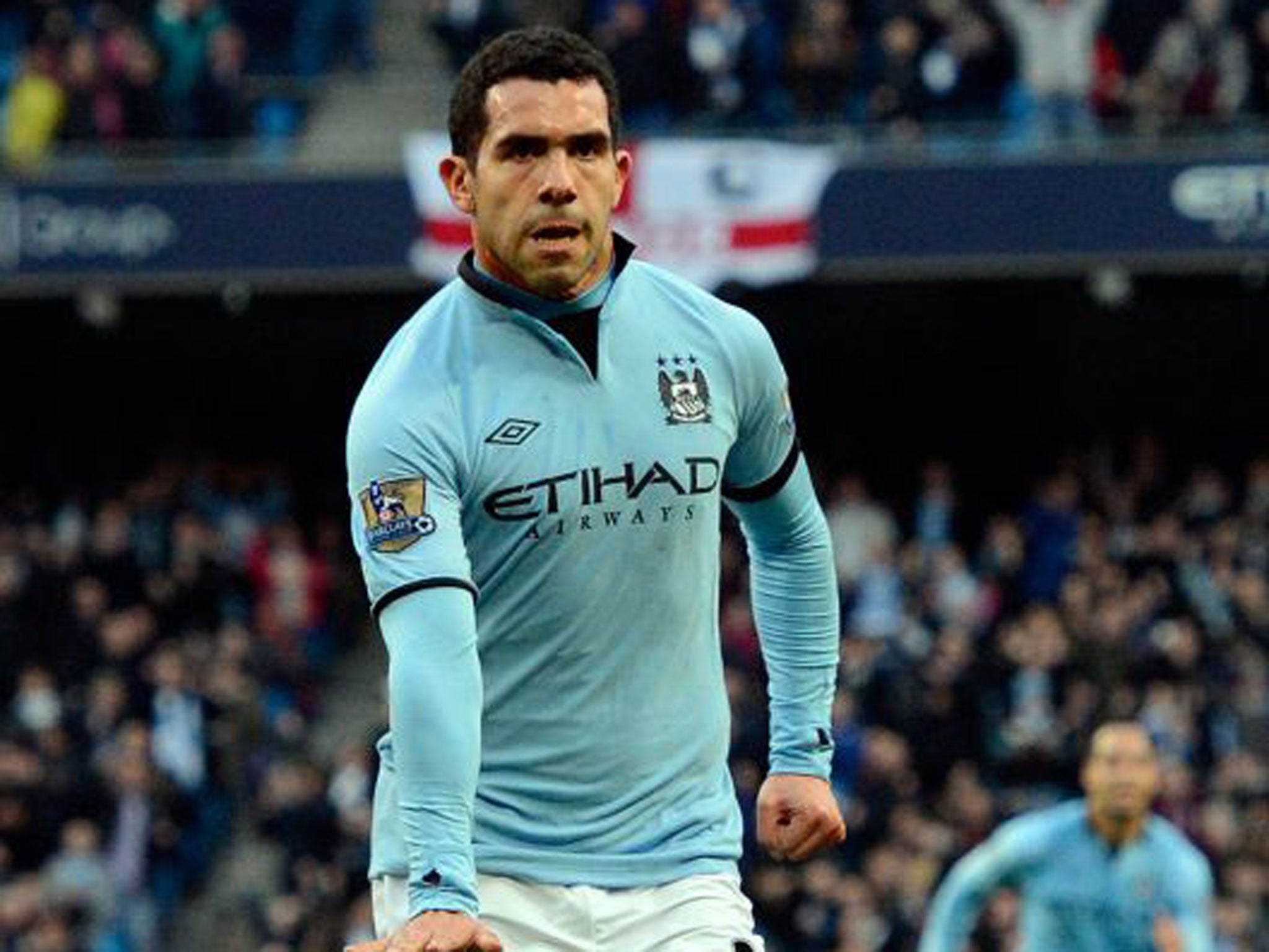 Manchester City striker Carlos Tevez has been disqualified from driving for six months