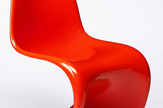 Hot seat: Verner Panton’s 1968 plastic chair is one of 200 works chosen from a collection of 14,000