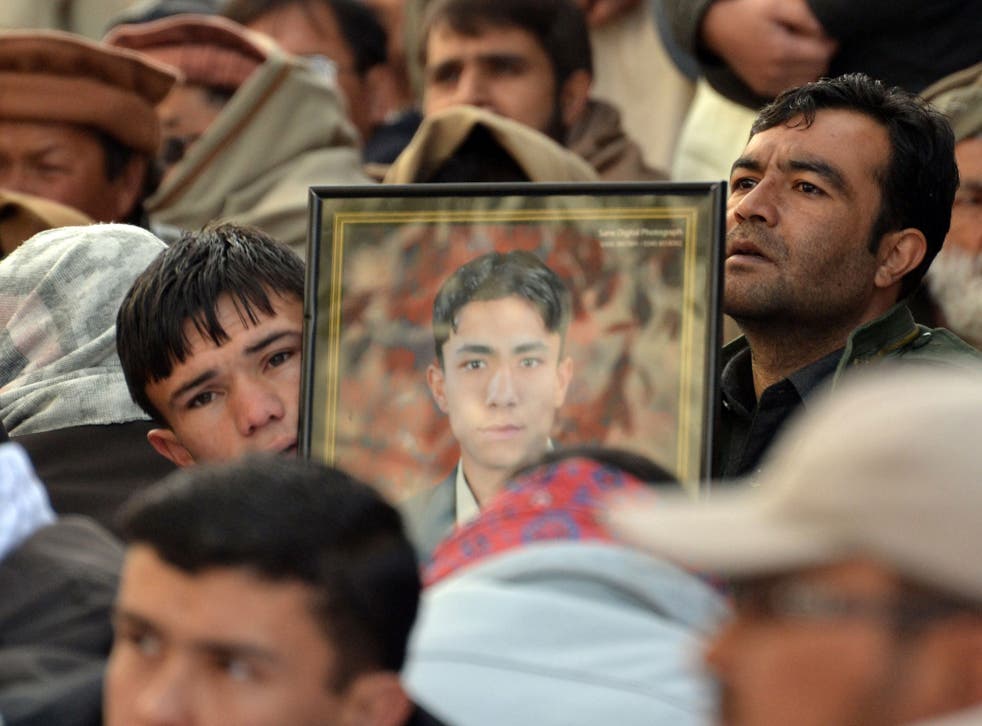 Raw grief: Demonstration in Quetta after last week’s bombings in which 82 died