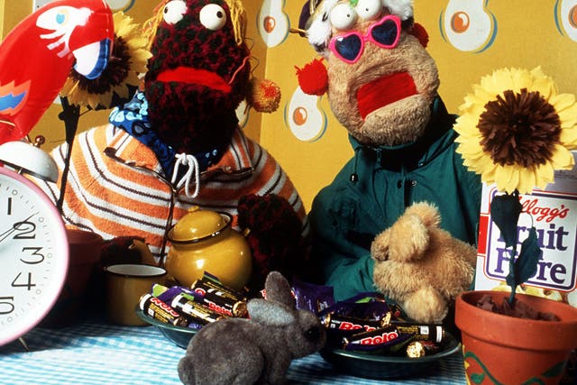 Zig and Zag, an Irish puppet duo performed by Mick O’Hara and Ciaran Morrison, were popular on Channel 4’s Big Breakfast