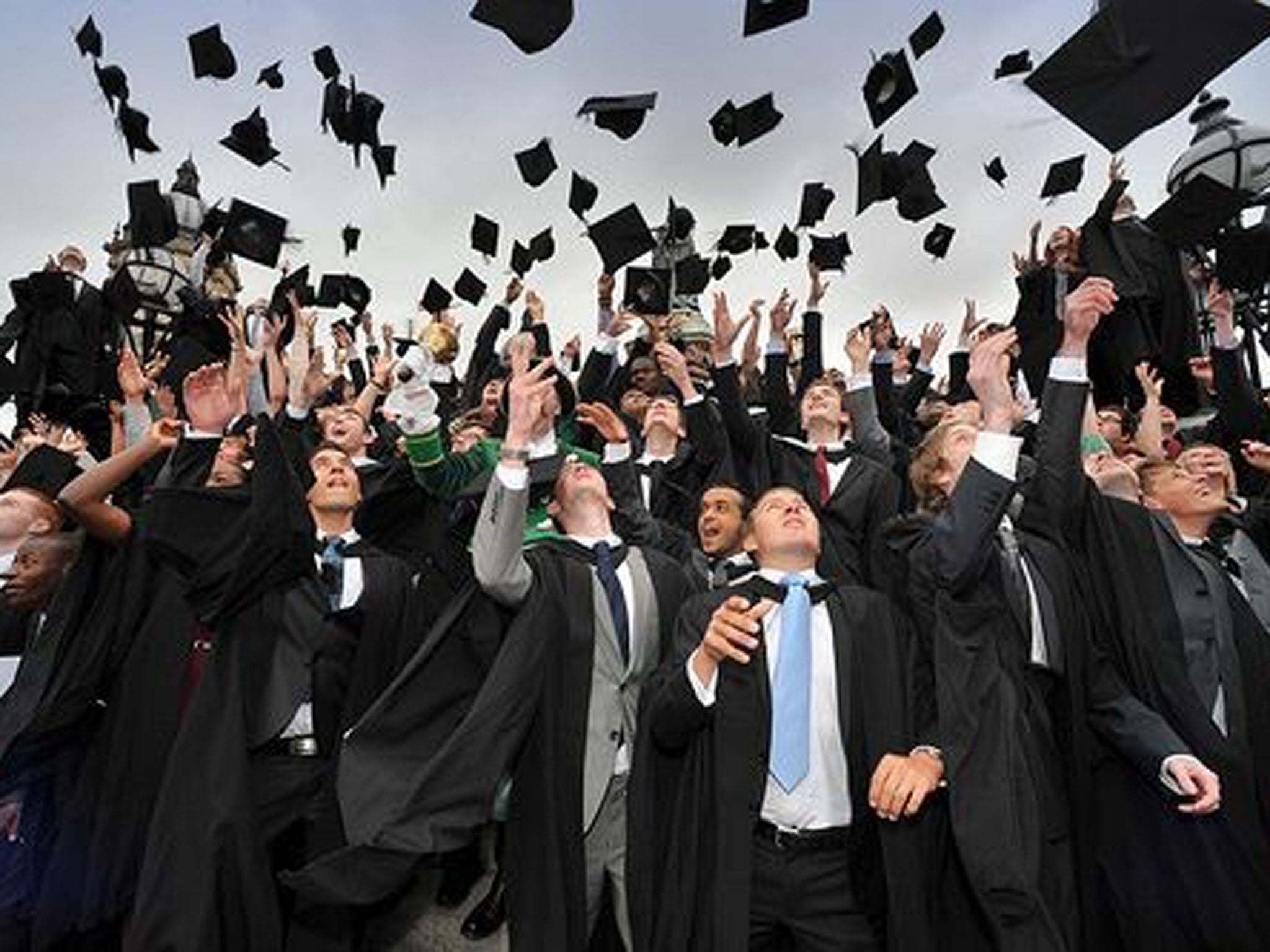 44 per cent of graduates believe they will have snapped up graduate-style employment by the time they leave university this summer