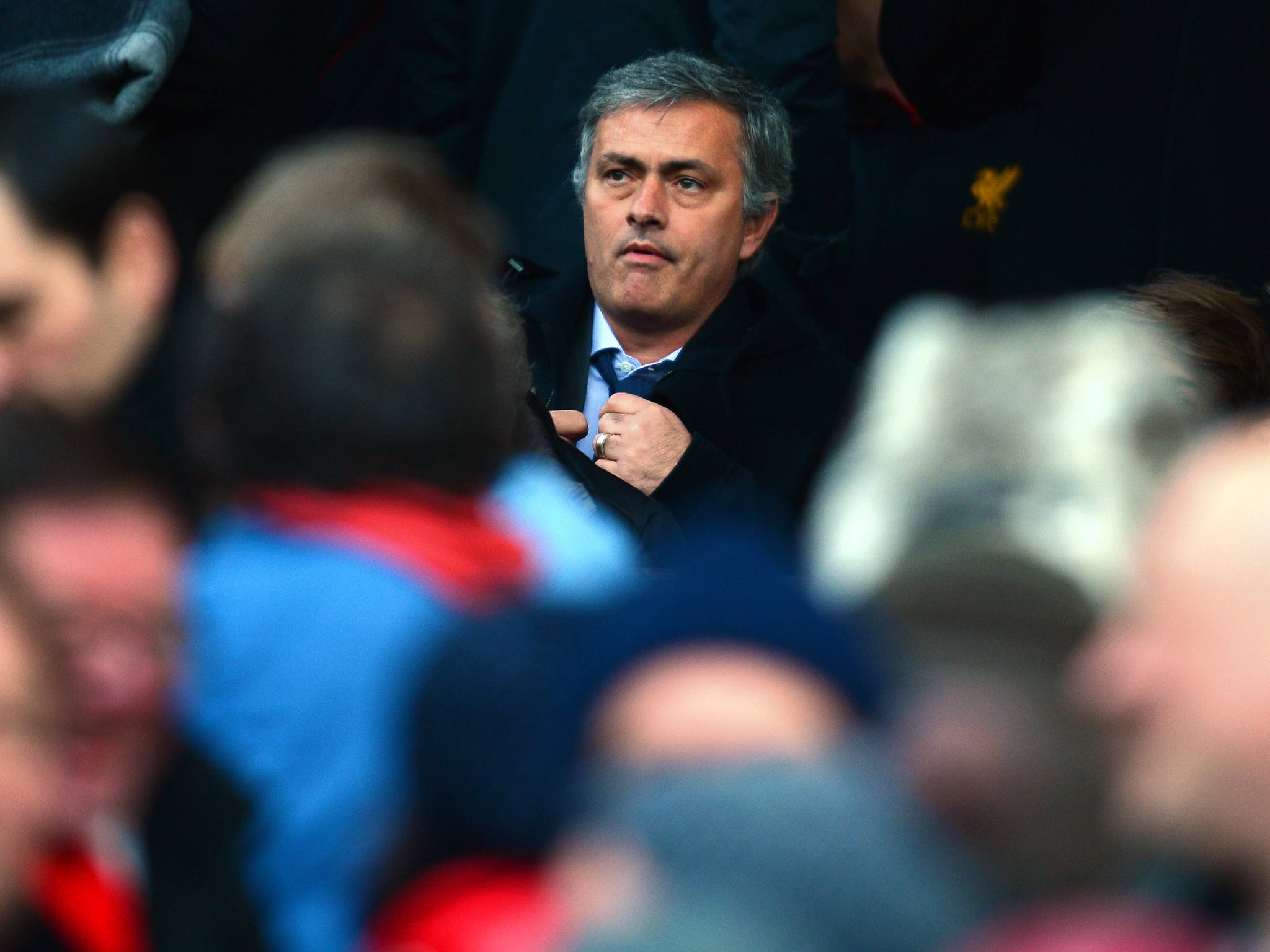 Real Madrid manager Jose Mourinho pictured at Old Trafford