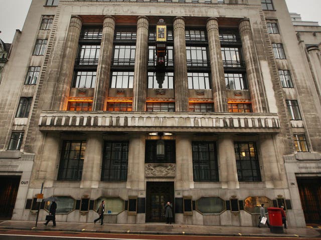 The Goldman Sachs' building in Fleet Street, London