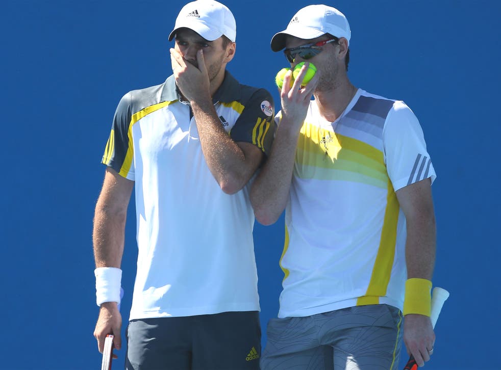 Colin Fleming and Jamie Murray talk tactics at Melbourne Park