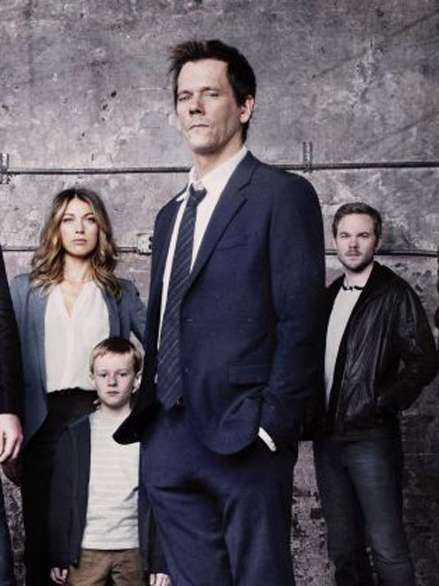 kevin bacon the following cast