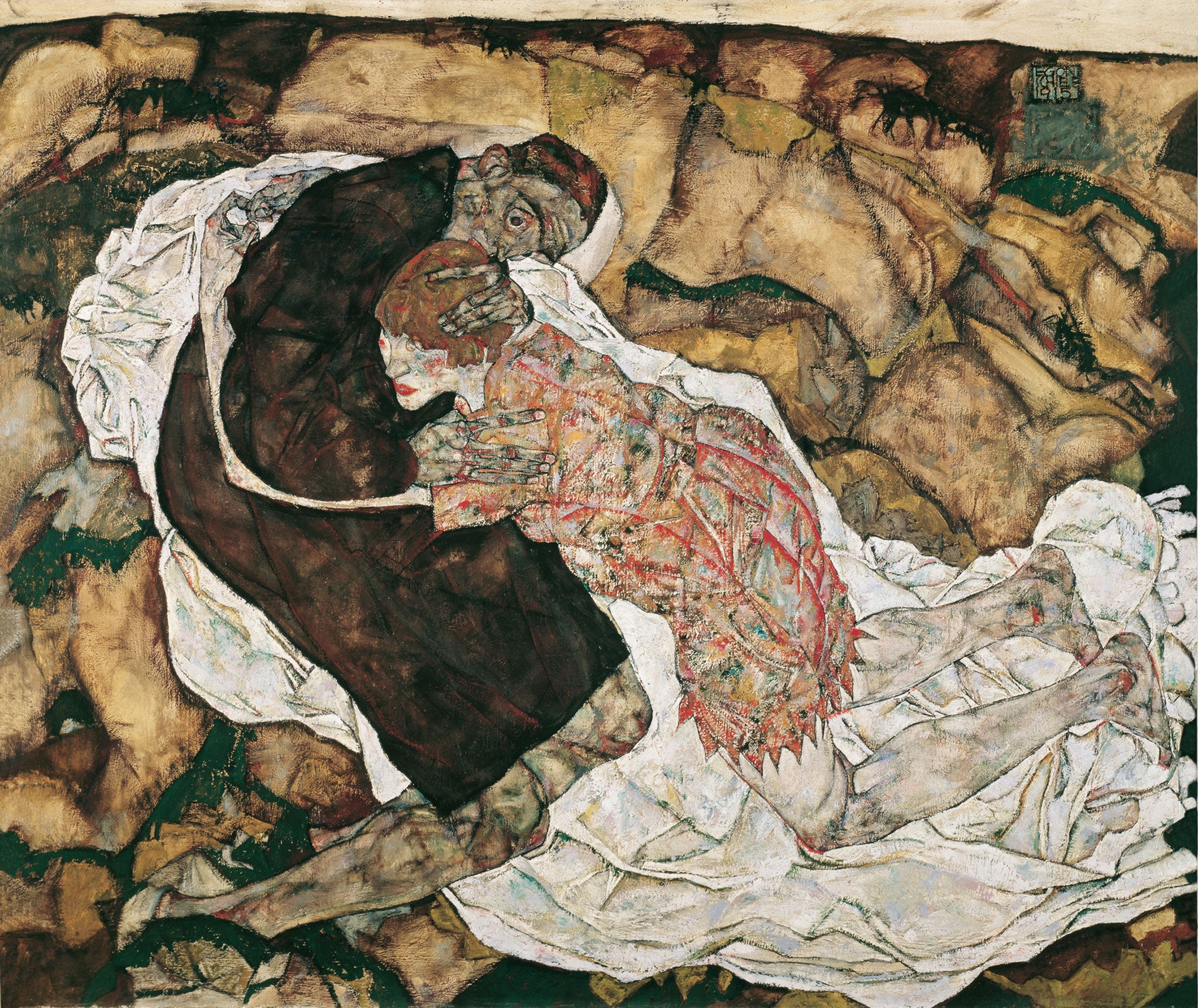 egon schiele the embrace