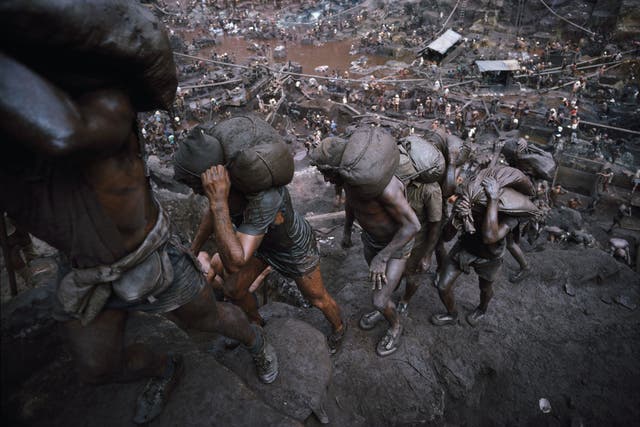 Behind the self-publishing legends: Mine workers carrying
bags of ore at Serra Pelada, in Brazil