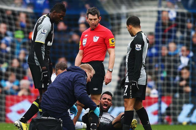 Spurs’ midfielder Sandro was injured against QPR last weekend 