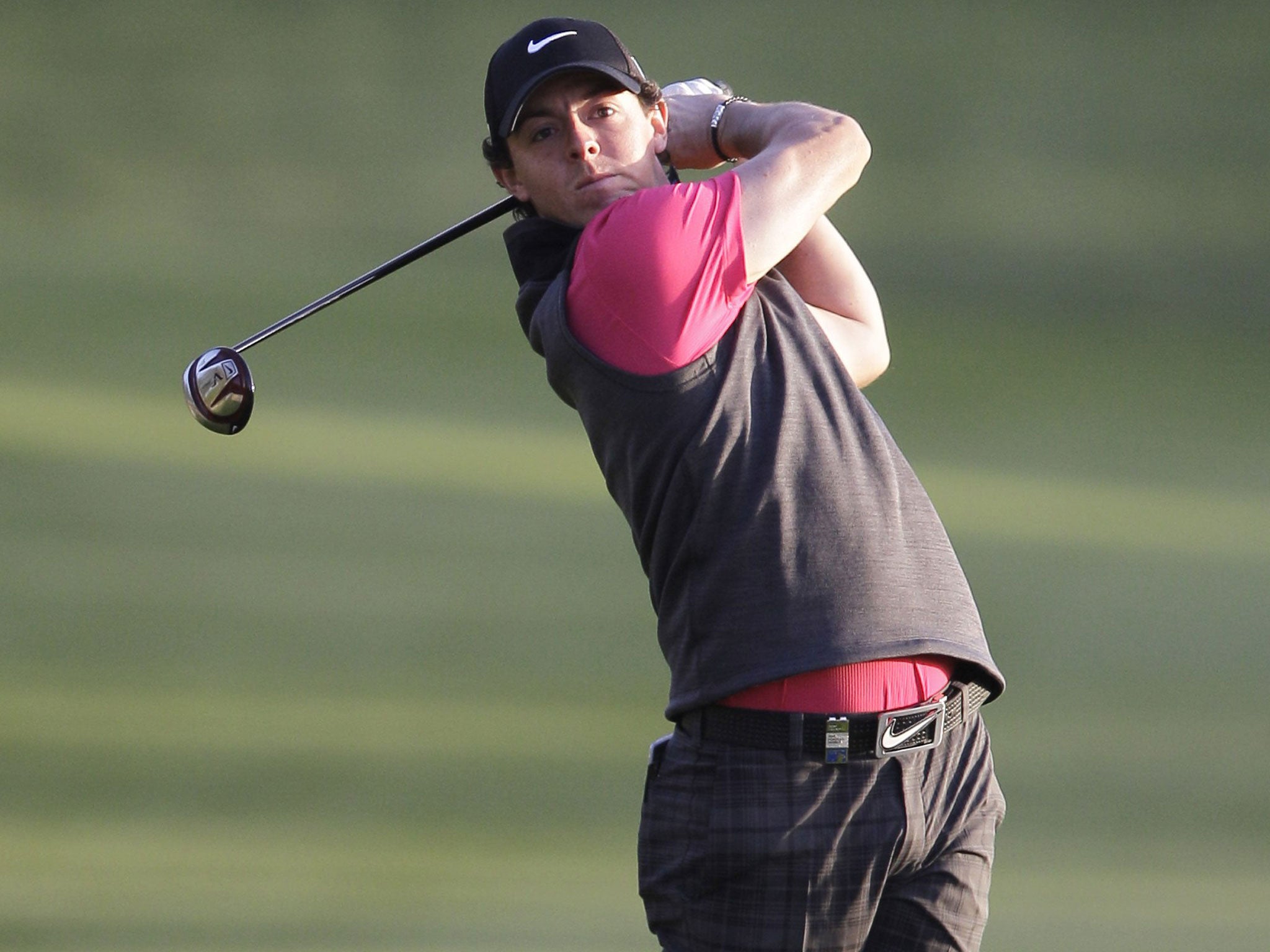 Rory McIlroy struggled with his new Nike equipment in Abu Dhabi