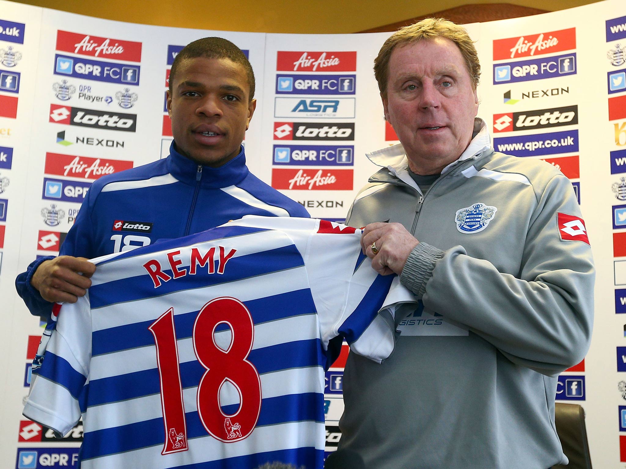 Loic Remy is unveiled as a QPR player