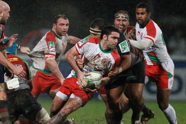 Dimitri Yachvili: The scrum-half kicked all of  Biarritz’s points and was their main inspiration