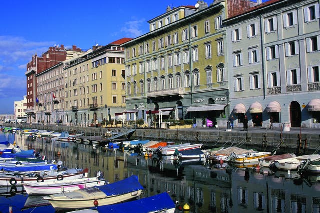 On the tick list: Trieste’s Grande Canal is among those sights that Stephen Bailey hopes, one day, to see