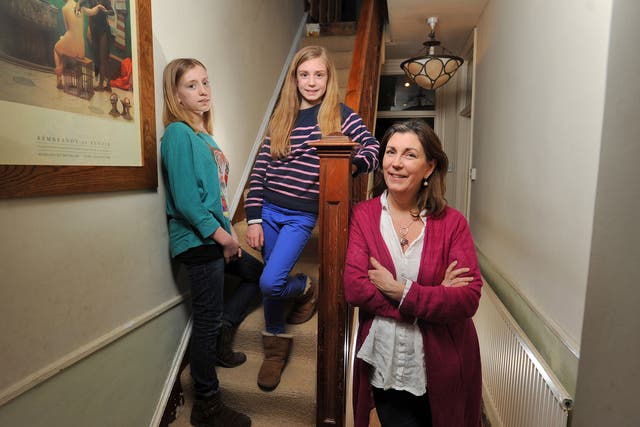 Lindsay Julian has three daughters: Emily is 24, Olivia (far left) is 14, and Amelia (centre) is 11: 'when my younger girls got close to the age where things got difficult with Emily, I thought: we’re going to do things differently this time round'
