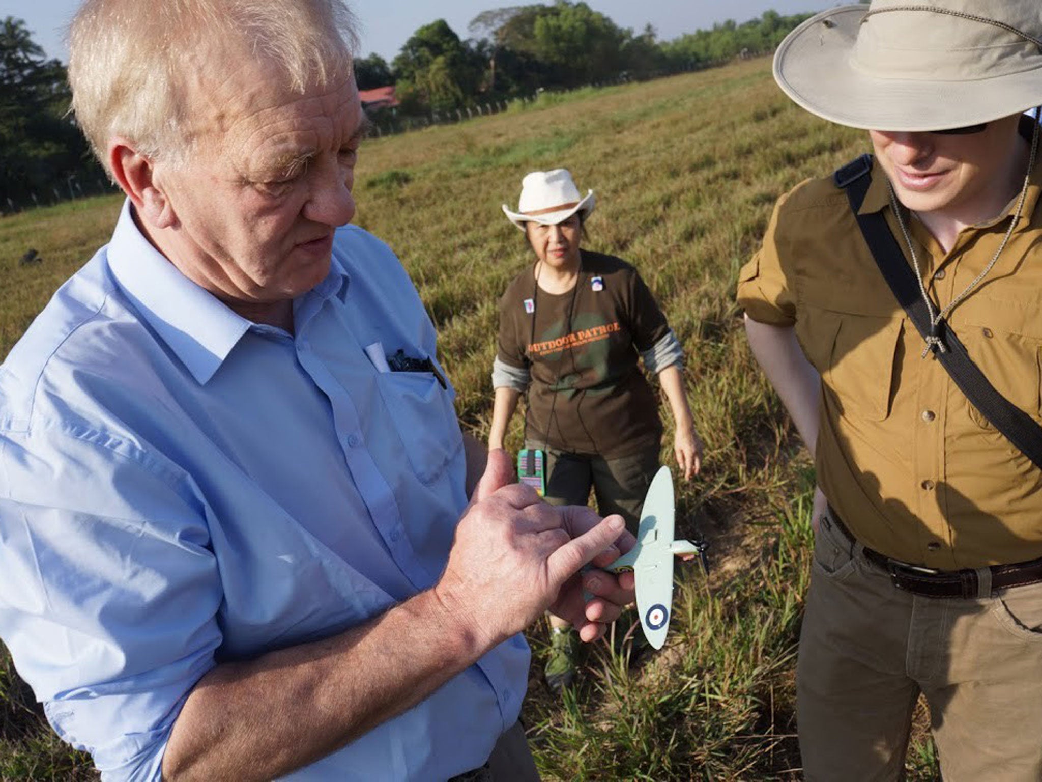 On a mission David Cundall (on the left) at RAF Mingaladon
