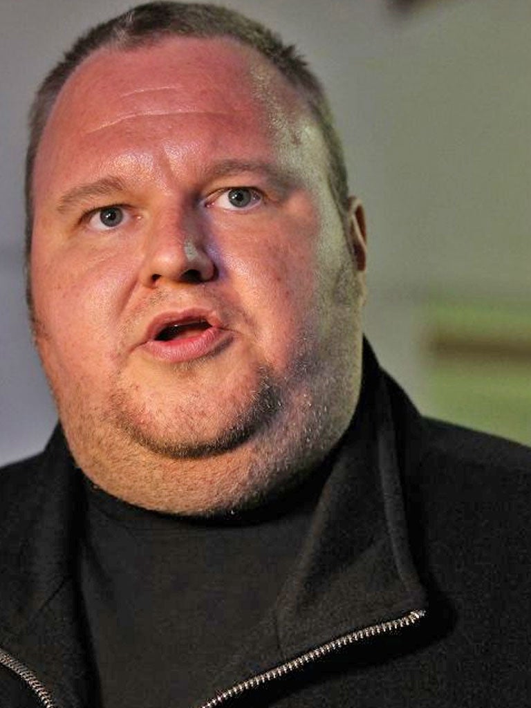 KIM DOTCOM: The internet mogul could be jailed for up to 55 years if convicted in the US