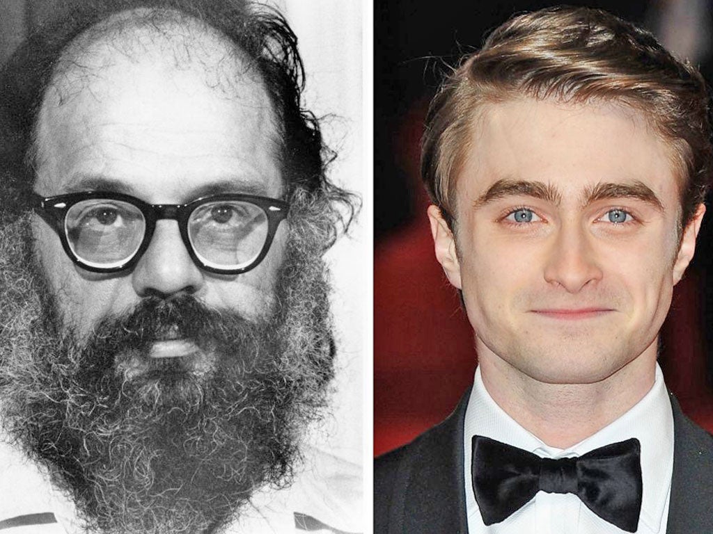 Daniel Radcliffe plays poet Allen Ginsberg on Kill Your Darlings in New York