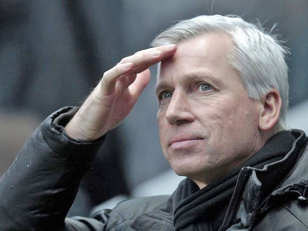 The Newcastle manager Alan Pardew was jeered by the home fans for his substitutions