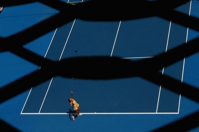 Victoria Azarenka in action at the Australian Open
