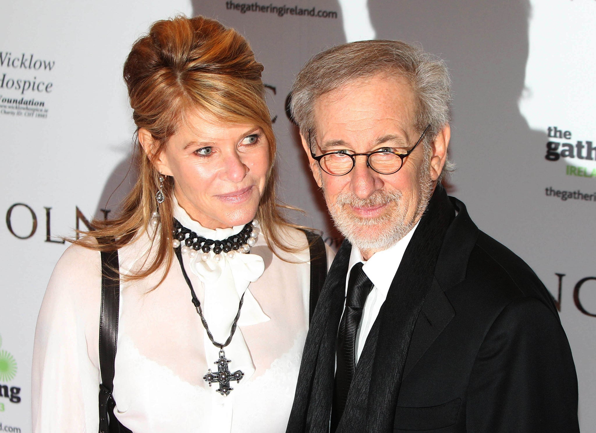 Kate Capshaw and Steven Spielberg at the Savoy cinema in Dublin, for the European premiere of Lincoln.