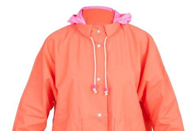 New poncho cagoule from Folk, in a delicious lobster hue
