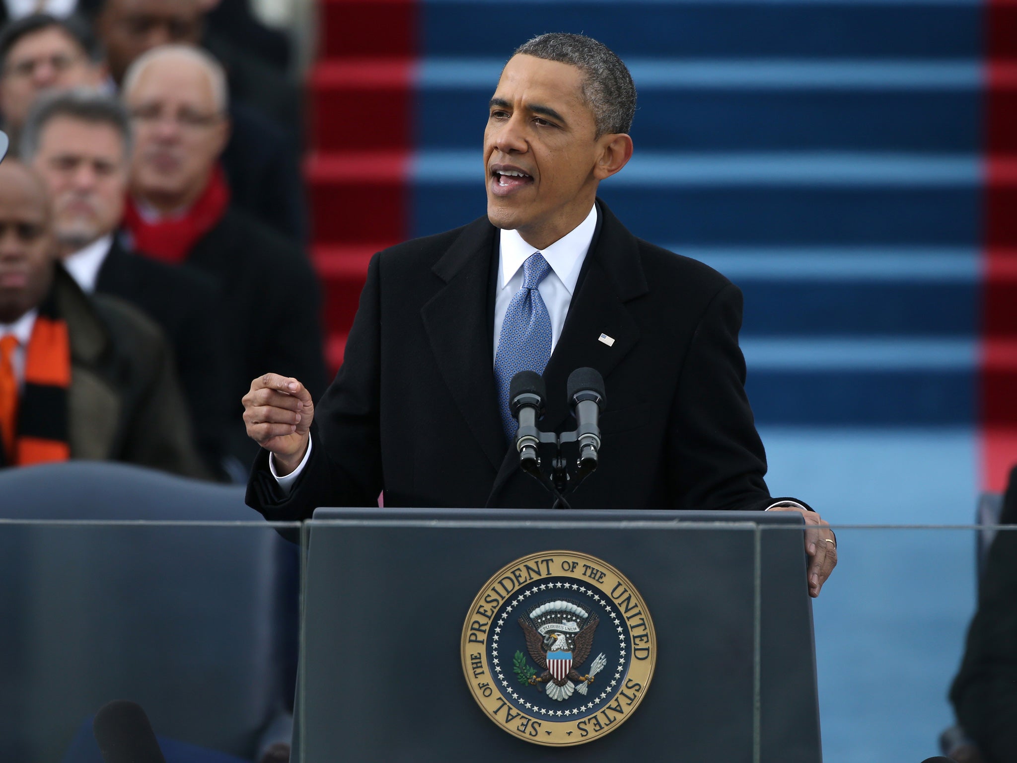 Obama delivers his second inaugural speech