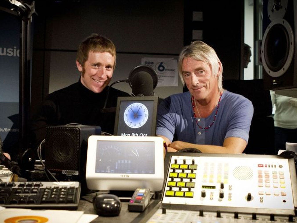Bradley Wiggins: Installed as a mod icon after Tour de France and Olympic triumphs, “Wiggo” recorded a BBC 6Music radio special with musical hero Paul Weller and joined him on stage at Hammersmith Odeon to strum through Jam
song ‘That’s Entertainment’