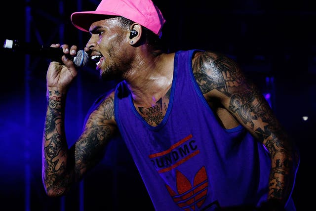 Chris Brown performs live on stage during Supafest 2012 at ANZ Stadium on April 15, 2012 in Sydney, Australia. (Photo by Brendon Thorne/Getty Images)
