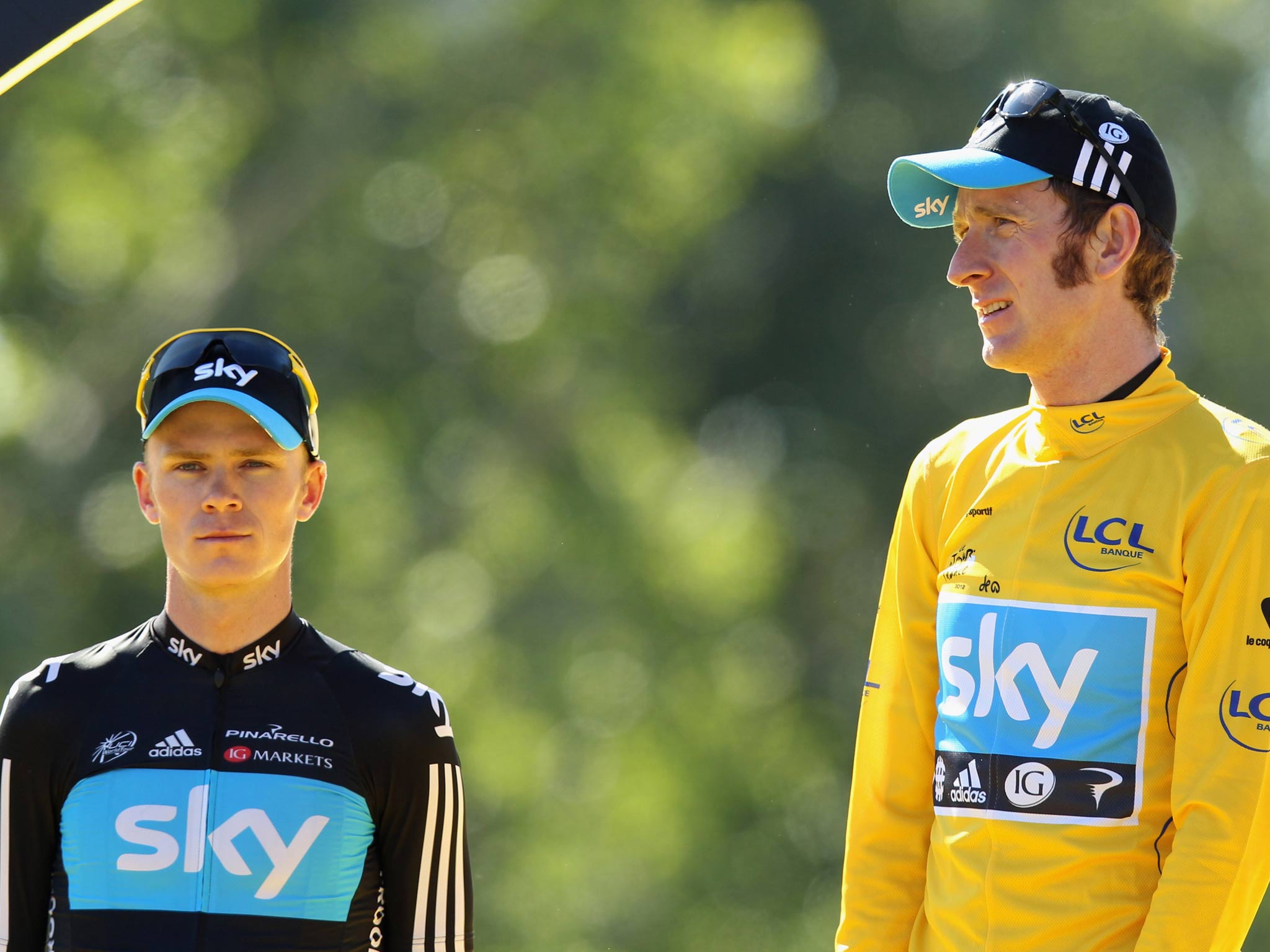 Bradley Wiggins and Chris Froome