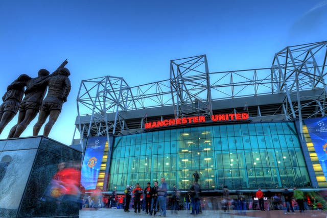 A view from outside Old Trafford