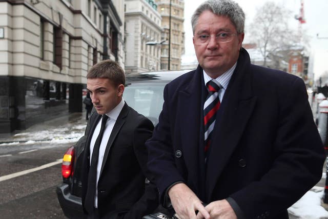 Anton Rodgers and three footballers were cleared of sexual assault today