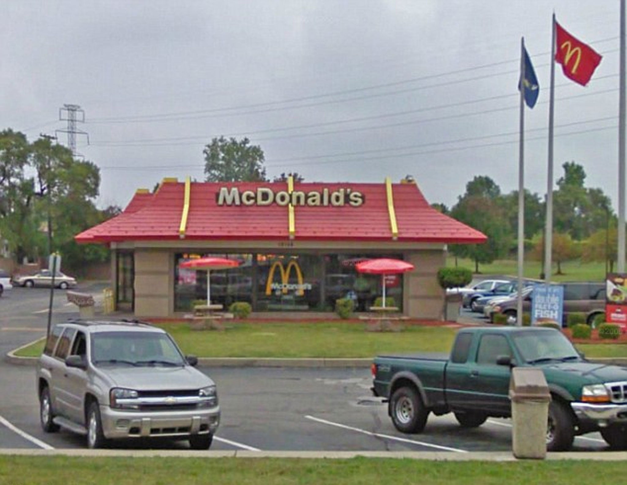 The McDonald's branch on Ford Road, Dearborn in Detroit, Michigan.